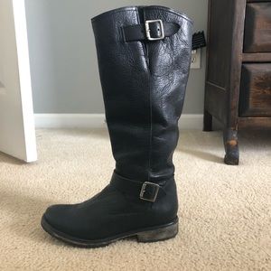 Black leather Steven madden boots